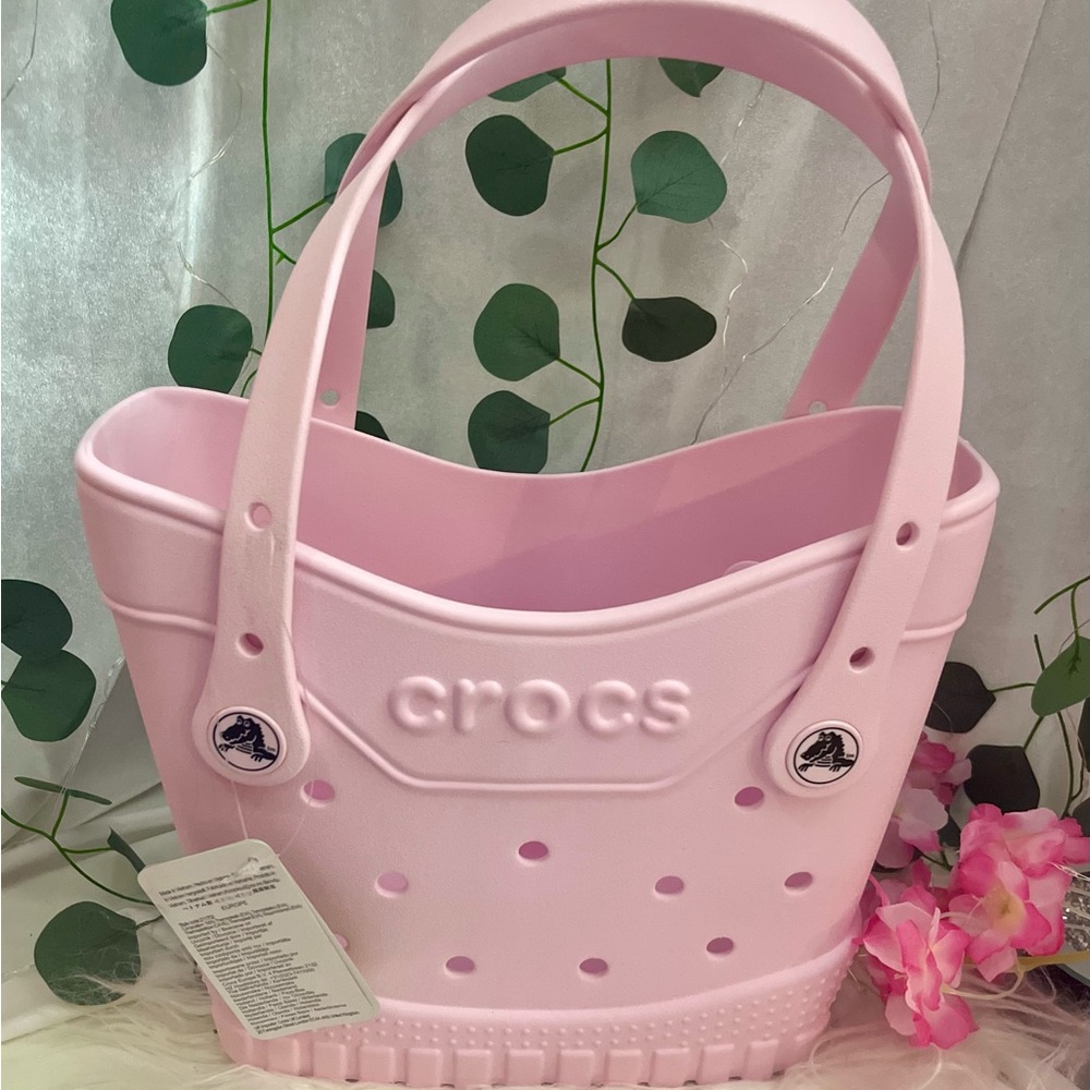 AUTHENTIC! VIRAL Crocs Tote•SMALL•HTF AND SOLD OUT COLOR•Pink Milk